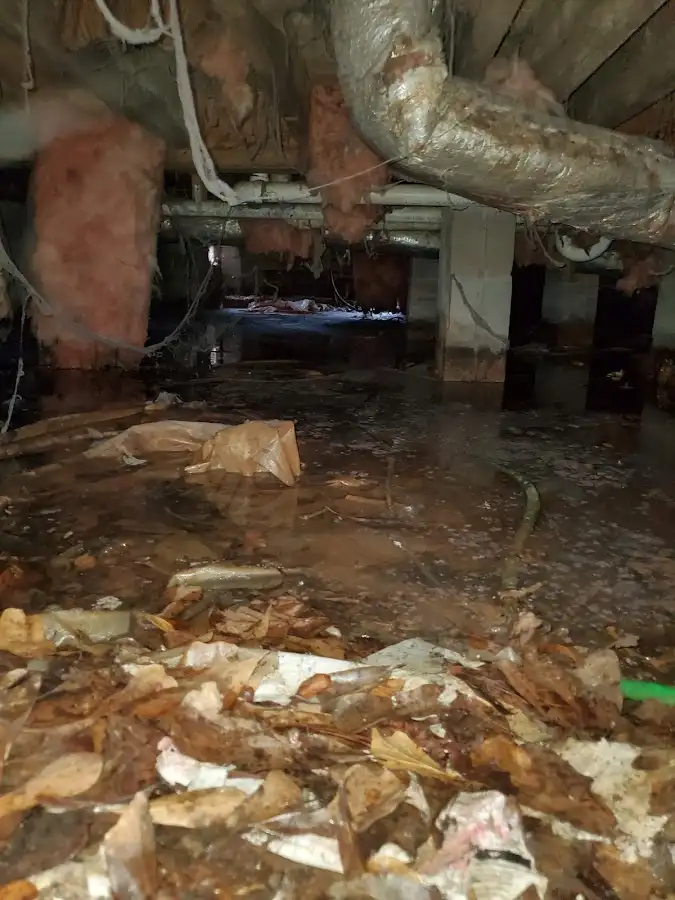 Crawl space flood assessment for Commercial Water Damage Restoration in Powder Springs